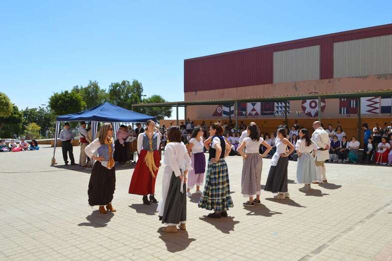 Momento del Día de Canarias en el IES de Lomo de la Herradura (Foto TA)
